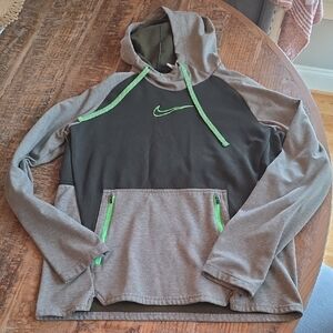 Nike Green Hoodie with Neon Accents